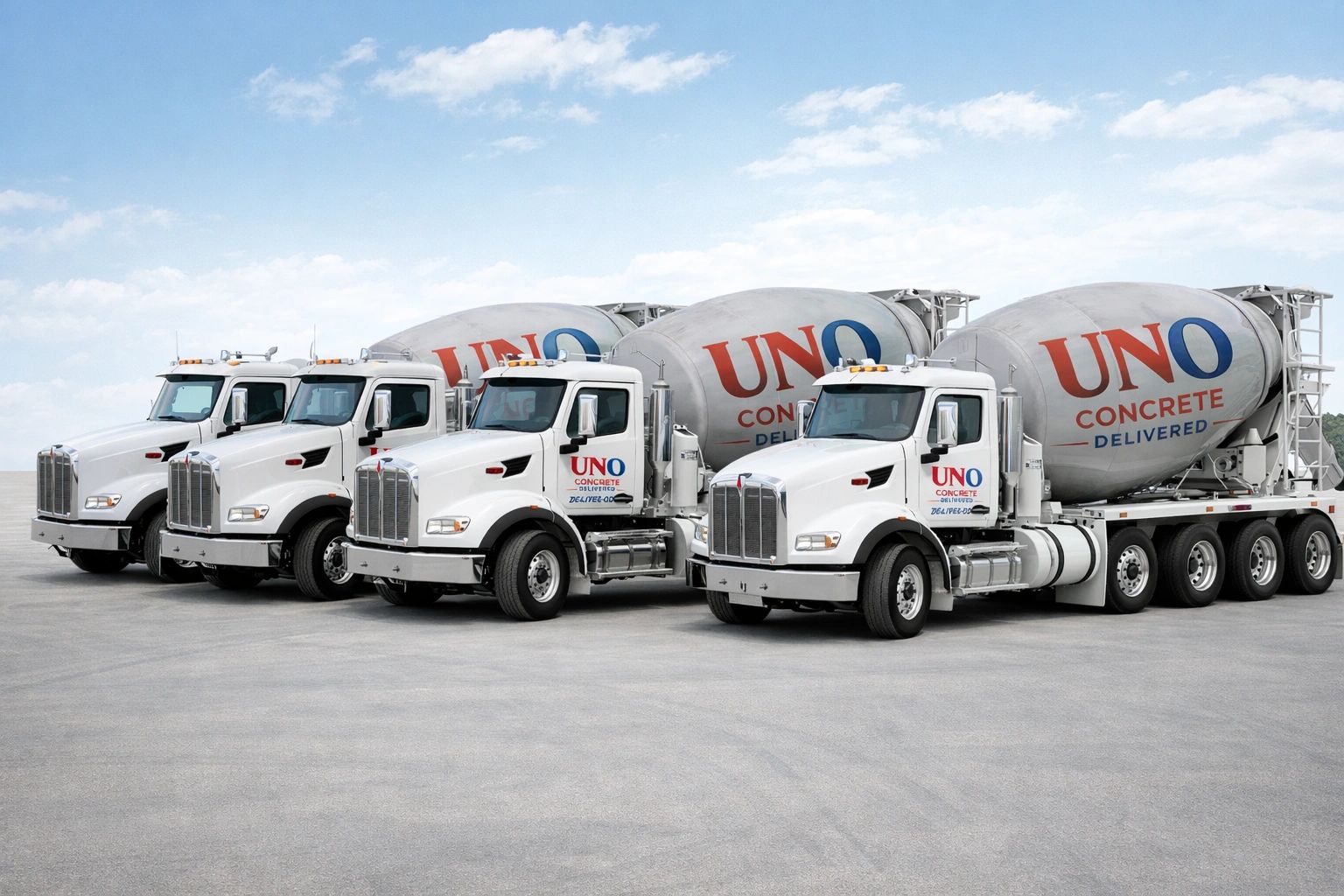 Concrete mixer trucks
